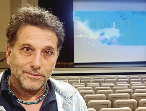 Filmmaker Rodrigo Dorfman spent seven years writing, shooting, and editing “Bulls and Saints,” his heartfelt film about migrant workers longing to return to their Mexican homeland. IAN TOCHER/Staff