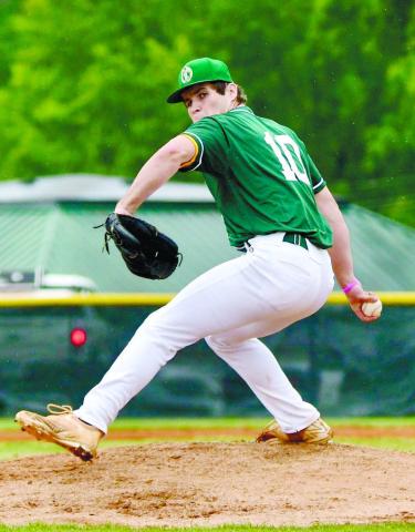 Wilson Moore (10) in the wind-up as he sets to deliver a pitch. DAWN SINCLAIR/Contributed