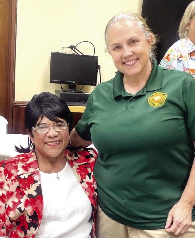 Helen Nelson and Lt. Tracey Pitoccheli reminisce how they became friends many years before Pitoccheli became a deputy and worked for PCSO. LYNN HOBBS/Staff
