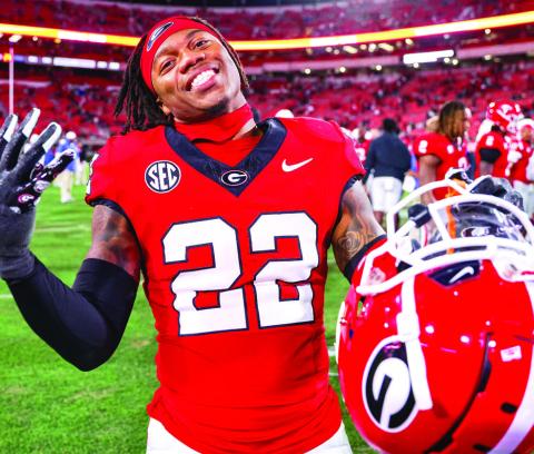 Georgia defensive back Javon Bullard (22) after Georgia’s game against Kentucky on Dooley Field at Sanford Stadium in Athens, Ga., on Saturday, Oct. 7, 2023. (Tony Walsh/UGAAA)