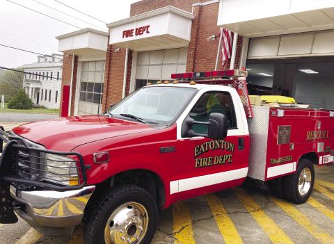 Eatonton Fire Department’s new Rescue 1 truck. LYNN HOBBS/Staff
