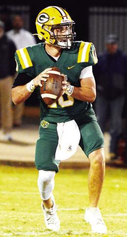 Senior quarterback Ames Johnson had a solid outing for Gatewood last Friday when the Gators visited Brentwood Academy in Sandersville. IAN TOCHER/File Photo