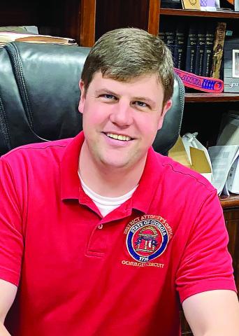 T. Wright Barksdale at his desk in the Jones County District Attorney’s Office. DEBBIE LURIE-SMITH/Staff