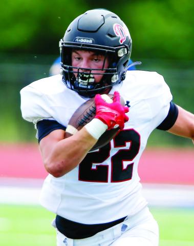 With Christian Monfort graduated, senior Alex Corrias is ready to step into a bigger role at running back and help fill the void left by the former starter. LANCE McCURLEY/Staff