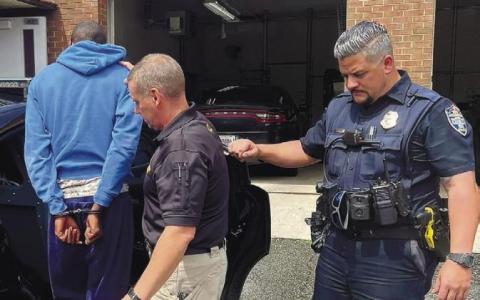 Officers with the Milledgeville Police Department arrest Tabish Nigel Goddard for the murder of a Putnam County man. MILLEDGEVILLE POLICE FACEBOOK PAGE
