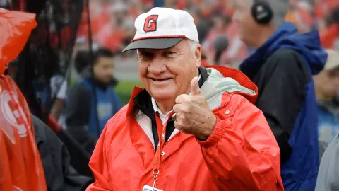 Sonny Seiler, caretaker of the University of Georgia's bulldog mascot, died last week. Photo/UGA Athletics