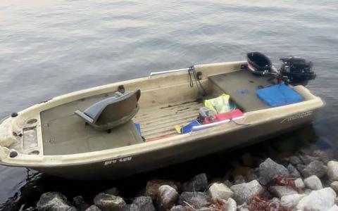 This photo of the unoccupied boat is how Jeff Everett learned of the couple that is presumed drowned in Lake Oconee. 