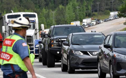 Traffic backed up on US 441. IAN TOCHER/Staff