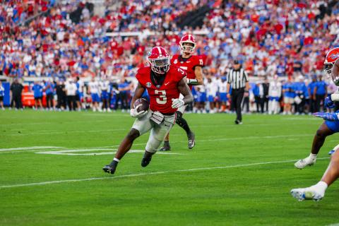 including sophomore Nate Frazier (3). COURTESY OF UGA ATHLETICS