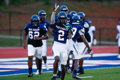 Putnam County senior defensive back Bill Waters (2) has been a key piece of the War Eagles defense this season. LANCE MCCURLEY/Staff