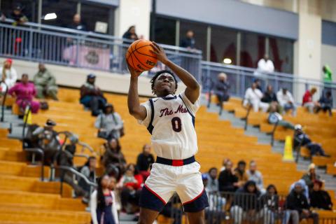Putnam County senior guard Tamaud Woodson (0) scored a team-high 26 points in the War Eagles' second-round win over Dublin.  LANCE MCCURLEY/Staff
