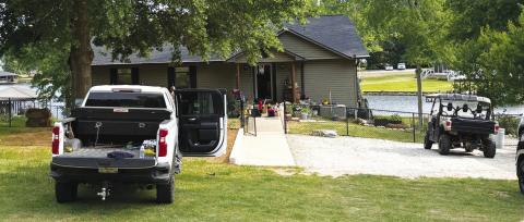The GBI was called in to oversee the crime scene at 106 Bob White Circle on Saturday morning, which is standard in officer-involved shootings. CONTRIBUTED