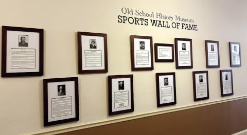 The Old School History Museum (OSHM) Sports Wall of Fame was unveiled Sunday.