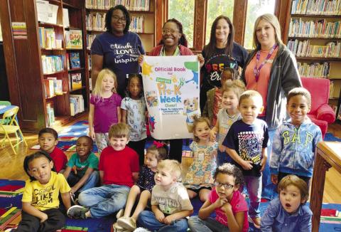 Ms. Andrews, Mrs. Archer and Mrs. Dixie brought their class to visit the Eatonton-Putnam County Library and want to thank library manager Abrielle Boatfield and her staff for their hospitality. CONTRIBUTED