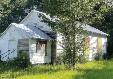 Plans are in progress to restore the historical Wards Chapel AME Church on Wards Chapel Road. LYNN HOBBS/Staff