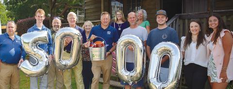 Employees of Tri-County EMC affiliate Tri-CoGo celebrated July 19, following the 5,000th installation of high-speed broadband service for the company’s customers. CONTRIBUTED