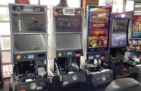 These coin operated amusement machines in the Quick Pantry store in Eatonton yielded cash winnings for those who played them. CONTRIBUTED/PCSO