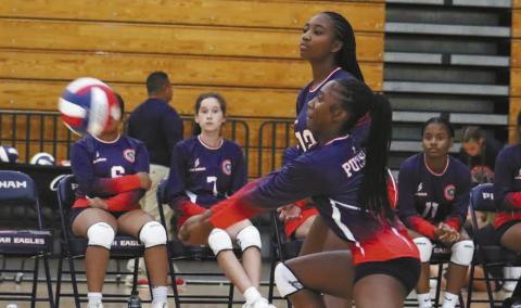 The Putnam County Junior Varsity volleyball team is showing improvement, despite dropping early games against Jones County, its coaches said.