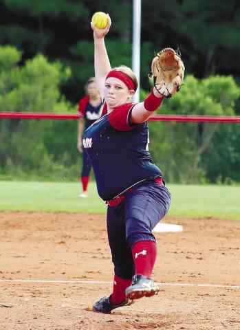 Kaydence Hodges in to close the game for the Lady Eagles.