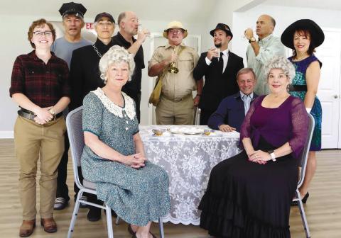 The cast of Lake Country Players’ presentation of “Arsenic and Old Lace” is eager to start its four-day run Nov. 2-5 at Festival Hall in Greensboro. CONTRIBUTED