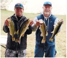 Fourth-place finishers Drew and David Coker.