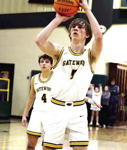 Coach Don Keiser praised the hard work and results he’s seen from freshman Landon Moreno (4) and senior Blake Callaway (5) this season. IAN TOCHER/Staff