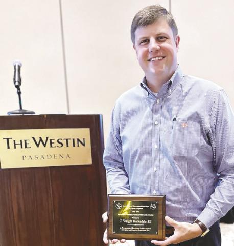 Ocmulgee Judicial Circuit Distirct Attorney T. Wright Barksdale III is rewarded for outstanding advocacy in capitol and complex homicide cases. CONTRIBUTED