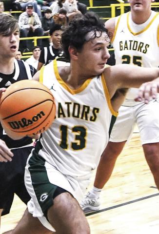 Gatewood junior Landon Moreno (13) has been a major contributor for the Gators this season and should provide some strong leadership for next year’s team, too. IAN TOCHER/Staff