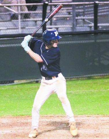 Senior Hunter Holder (4) at the plate for the War Eagles at Athens Academy. WILL MORRISON/Staff