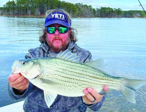 James with a big hybrid from Lake Oconee this past weekend. CONTRIBUTED