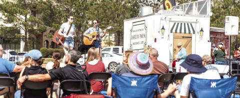 A live music stage with a DJ playing tunes between sets kept the crowd entertained last spring at The Big Event’s first appearance at Lake Oconee Church in Greensboro, where it returns on March 21 this year. CONTRIBUTED