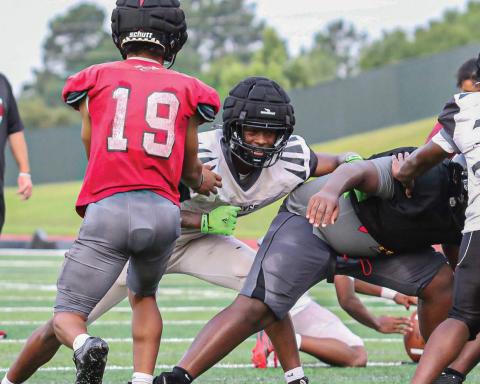 Baldwin senior defensive back Bryan Goddard will be a key piece of the Braves’ secondary this season, bringing experience and leadership to the defense. TREY NORRIS/Staff