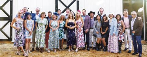 Guests at the inaugural Hats, Horses &amp; Helping Hands Derby fundraiser to benefit Neighbors Helping Neighbors arrived in their Derby best, sporting colorful hats and seersucker suits while sipping traditional mint juleps at Putnam County’s Lake Oconee Equestrian Center. CONTRIBUTED