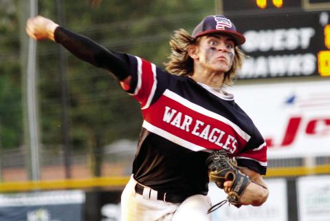 Putnam’s Gates Lanzarone got the start on the mound in game two against Washington County last Friday. BRAD HARRISON/Staff