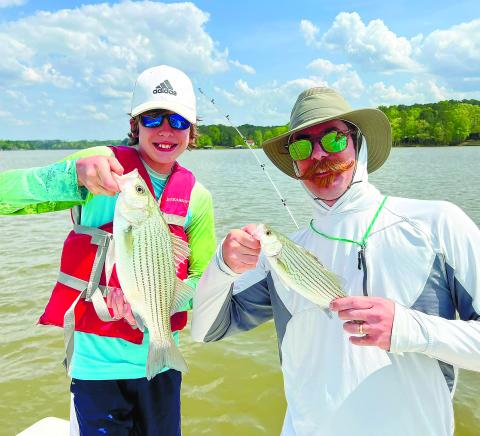 Andy Gaston and son Phillip on my boat last week on Sinclair. JAMES PRESSLEY/Contributed