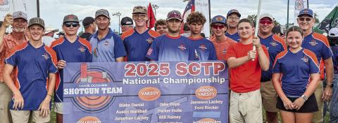 The entire Lake Oconee Shotgun Team performed well July 5-12 at the National Scholastic Clay Target tournament at the Cardinal Shooting Center in Marengo, Ohio. CONTRIBUTED