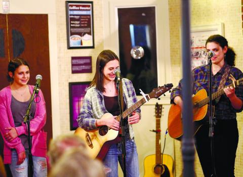 Evergreene, a sister band, sings an original song. CONTRIBUTED