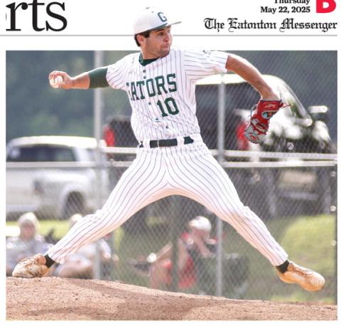 Gatewood’s Wilson Moore in the wind-up, getting set to deliver a pitch. TREY NORRIS/Staff