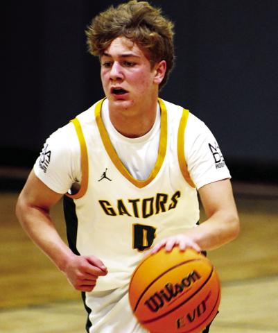 Bennett Haley, an eighthgrade student at Gatewood, has shined for the Gators this season, leading the team in scoring for nearly every game played so far. IAN TOCHER/Staff