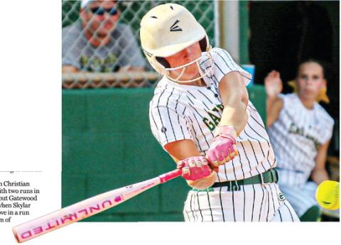 Lily Arthur has helped lead the way both at the plate and in the circle during Gatewood’s three-game winning streak. TREY NORRIS/Staff