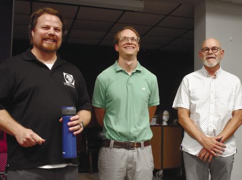 Documentary writers Stephen Price, Jr., Daniel McDonald and Joe Windish. BAILEY MCCULLY/Staff