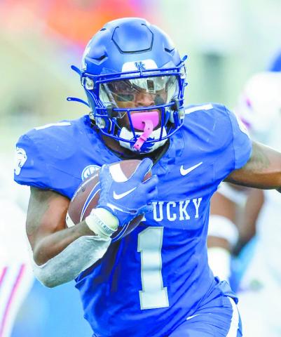 Kentucky running back Ray Davis has faced the Bulldogs before when he was on Vanderbilt’s team, before transferring to become a Wildcat. He ran for 280 yards in last Saturday’s win over Florida. COURTESY OF UK ATHLETICS