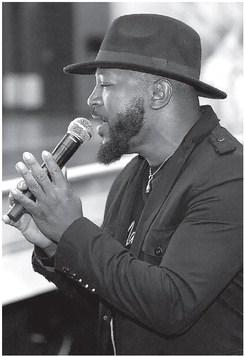 Jarvis Wingfield sings on stage. CONTRIBUTED