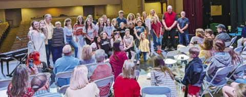 Mocha House performers (back row, l-r) Taylor Surman, Lily Nichols, Drace Langford, Addie Brown, Addie Grace Usry, Susan Usry, Jessica Womack, Chase Crumbley, Amanda Stover, Marielle Peguero, Georgia Hamlin, Giana Hamlin, Wayne Ingle, David Simpson; (middle row, l-r) Lily Roberts, Delaney Chambers, Elisa Garcia-Carreras, Amelia Ingle, Lily Garcia-Carreras, Sofia Monroy, Luis Quinones, Lora Garcia-Carreras; (front row, l-r) Jonas Quinones, Angie Monroy, Helen Garcia-Carreras, Elizabeth Brosman, Anenaca Simps