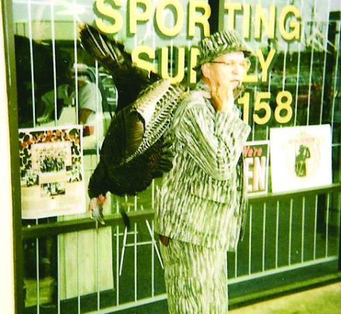 Grandaddy with a turkey at DOCS sporting goods. CONTRIBUTED