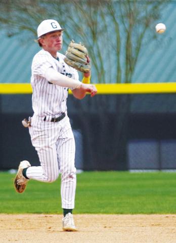 Gatewood sophomore Drew Love making a play in the infield during a recent game against Brentwood.