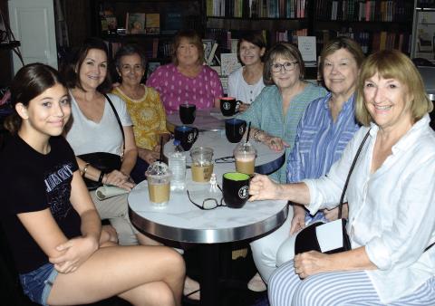 Last week’s “coffee klatch”at Sylvia’s included (l-r): Adia Hendren, Laura Gardner, Susan Chase, Libby Gregory, Joanne Raatz, Patricia Gregory Wilson, Pam Jordan, and Lynn Romine. Not present were Vicki Bohe-Thackwell, Sandy Gregory, Cheryle McMichael, Holly Parker, Cindy Willis, and Virginia Wright. IAN TOCHER/Staff