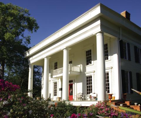 Panola Hall is an 1854 Greek Revival-style home that is supposedly haunted by Eatonton’s local ghost Sylvia. The owners of the home own Sylvia’s Coffee. IAN TOCHER/Staff