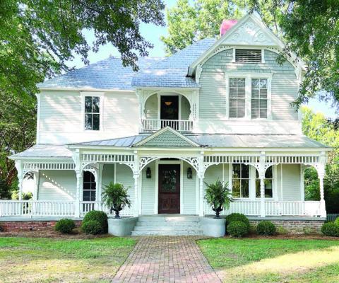 This house at 364 Porter St. in Madison was built by a local furniture merchant about 1847, but now sports a Victorian-era look, including a large porch, gingerbread trim, and shingled gables from about 50 years later. CONTRIBUTED