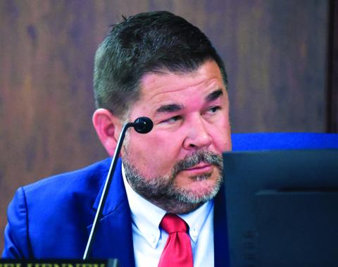 District 1 Commissioner Tom McElhenney introduced the “Gary McElhenney Resolution,” named after his father who passed away in May 2024 while holding the same commission seat, which would allow the board to appoint a replacement in a similar situation. IAN TOCHER/Staff
